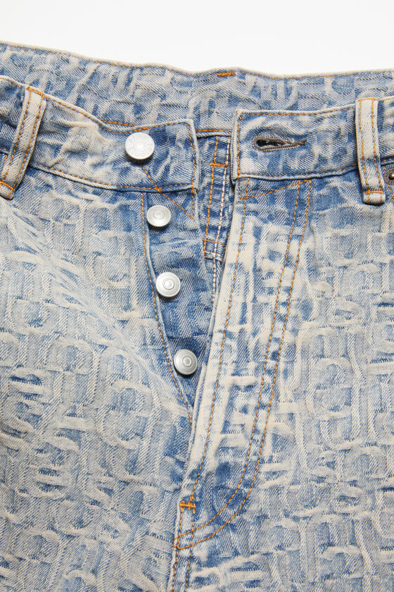 (image for) Innovative Monogram denim shorts - Loose fit